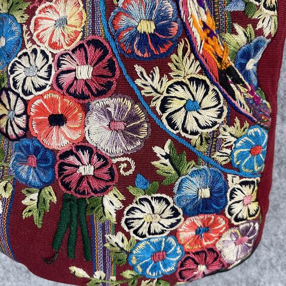 Casa Maya Guatemalan Vest Womens XL Floral Embroidery Huipil Boho Folk Artsy - Picture 13 of 14